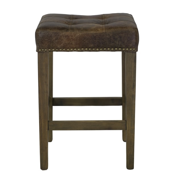 Elevate Leather Bar Stool